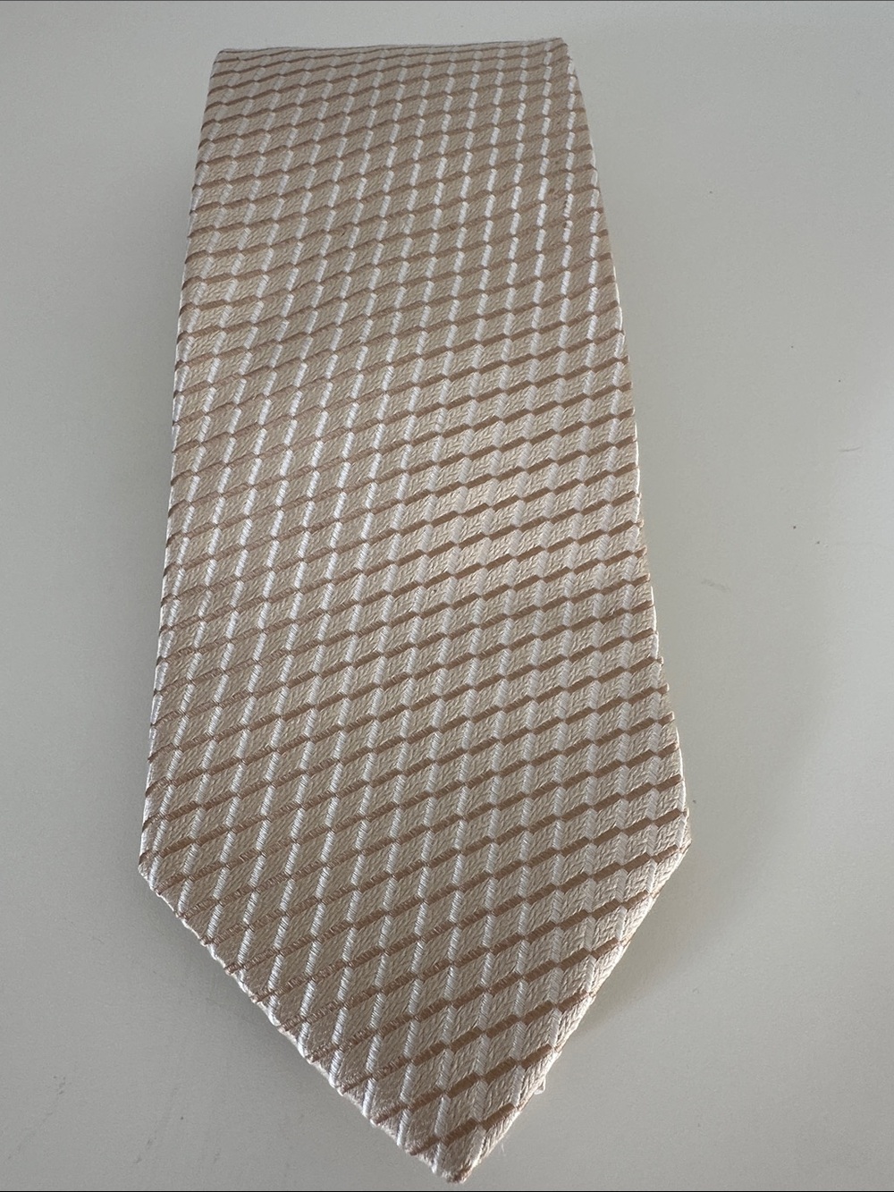 Jones New York Cream Textured Men's Tie